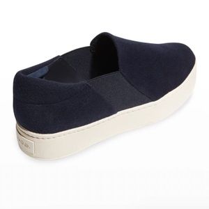 Barely worn Vince slip on navy sneakers
